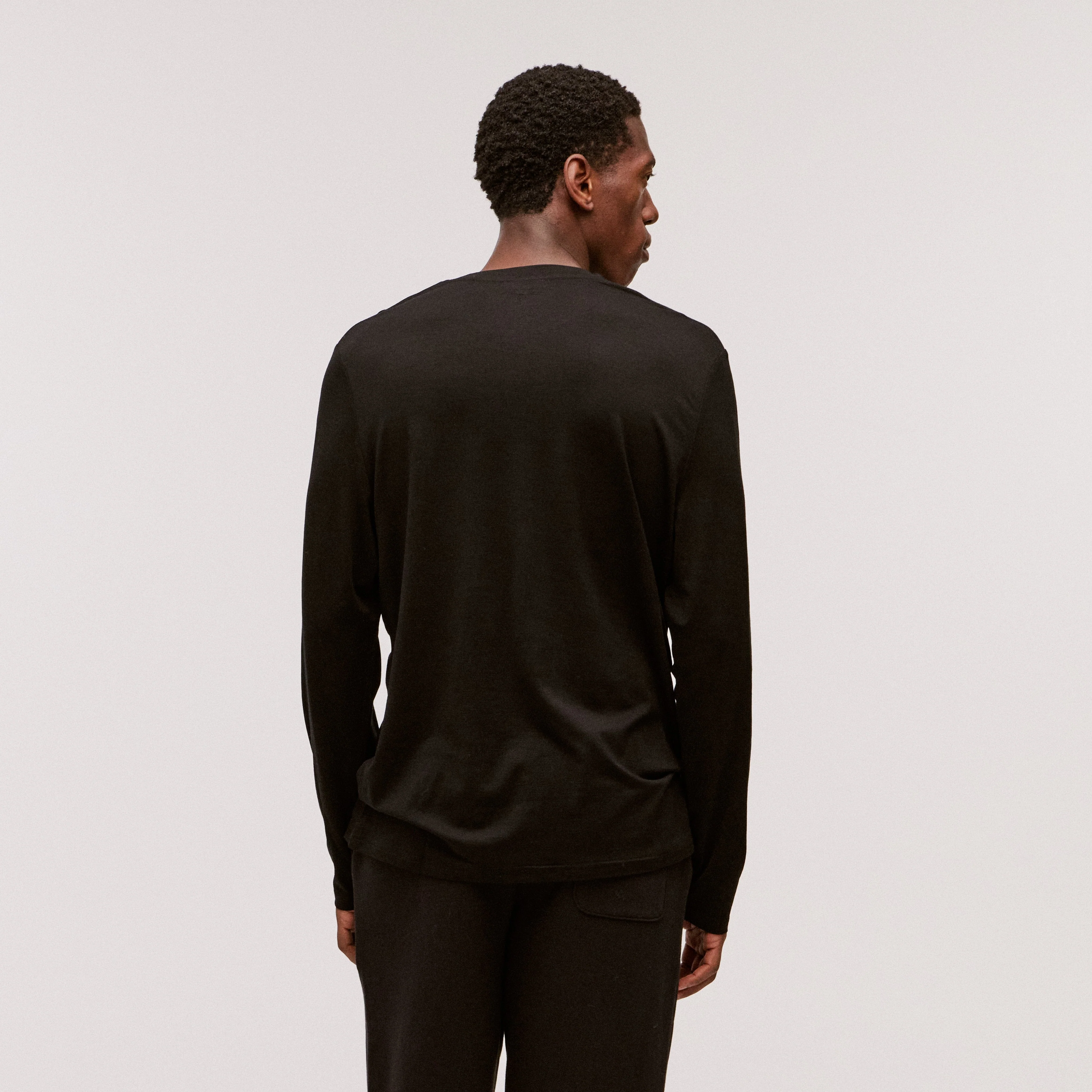100% Ultra-Fine Merino Wool Men's Long Sleeve - Image 4