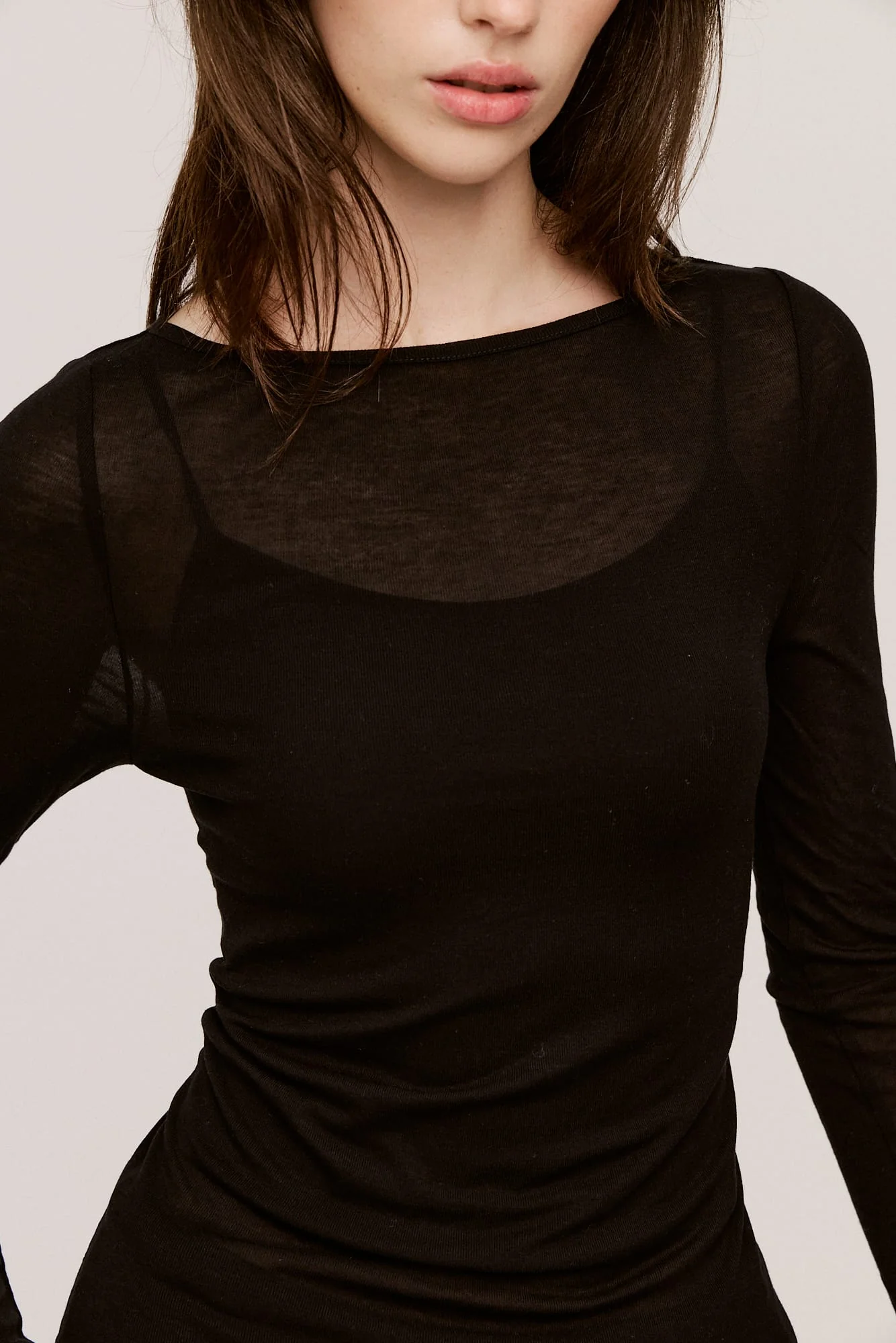 Women’s Cashmere-Blend Boat Long Sleeve - Image 15