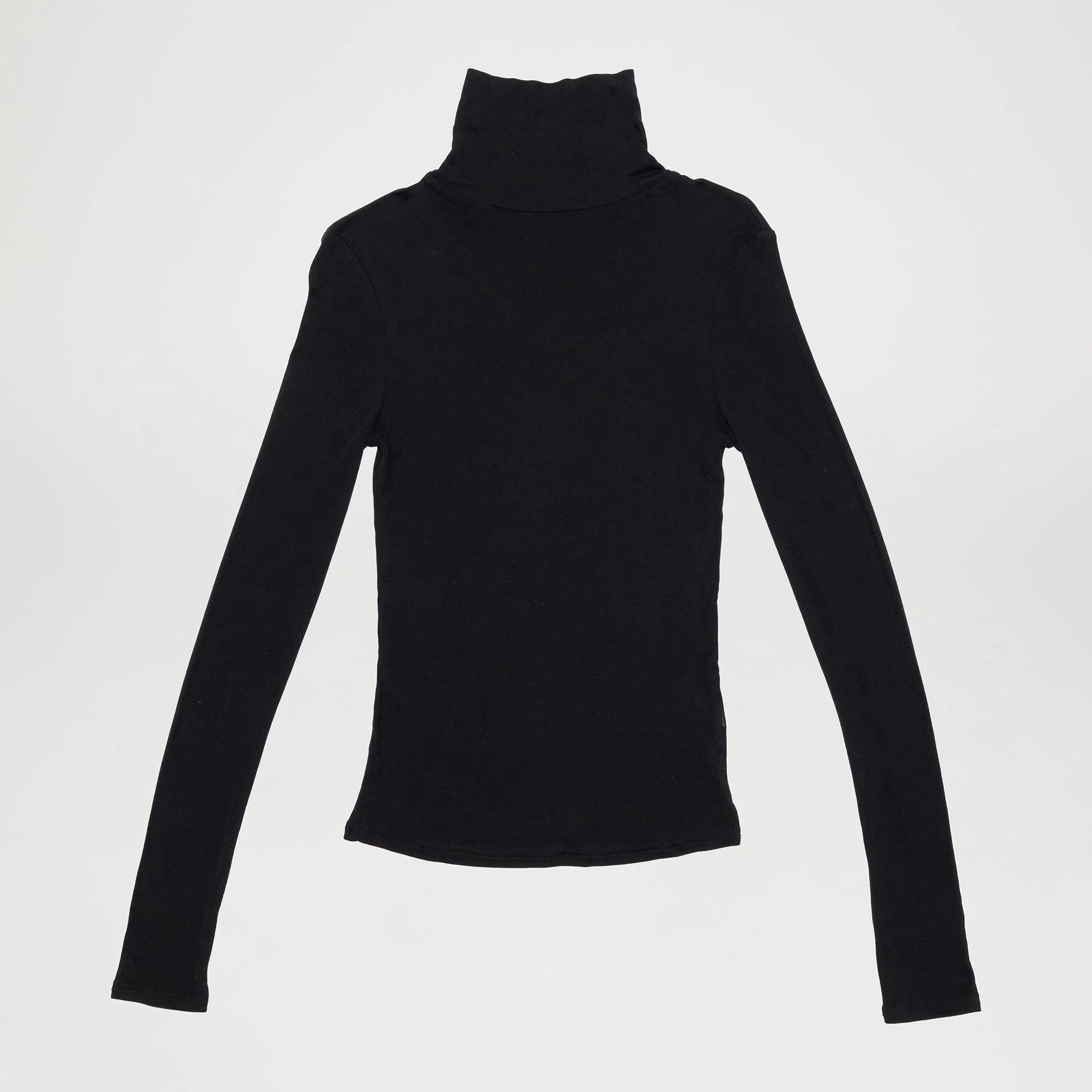 Women’s Cashmere-Blend Turtleneck Long Sleeve - Image 3